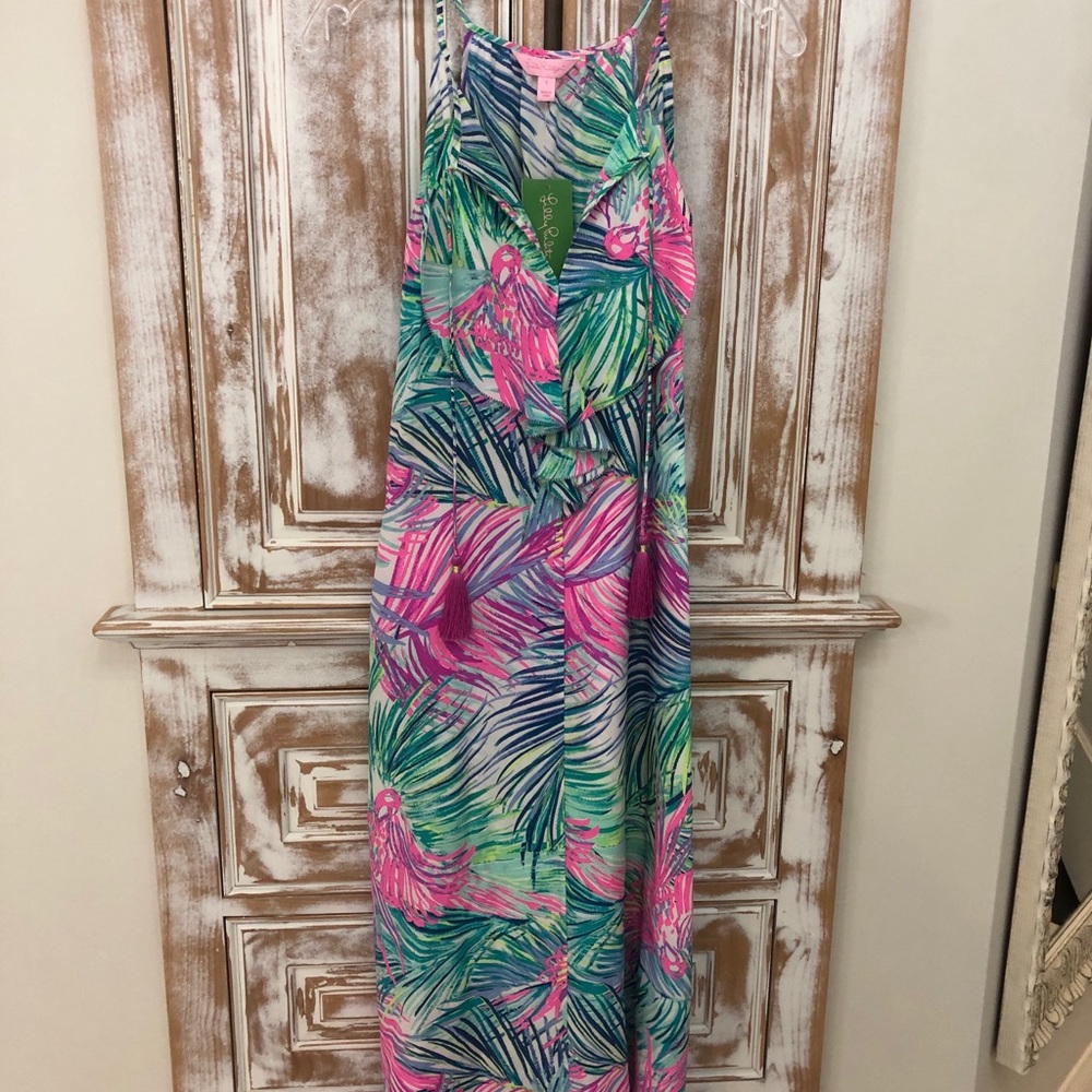 Lilly Pulitzet lachelle silk midi dress